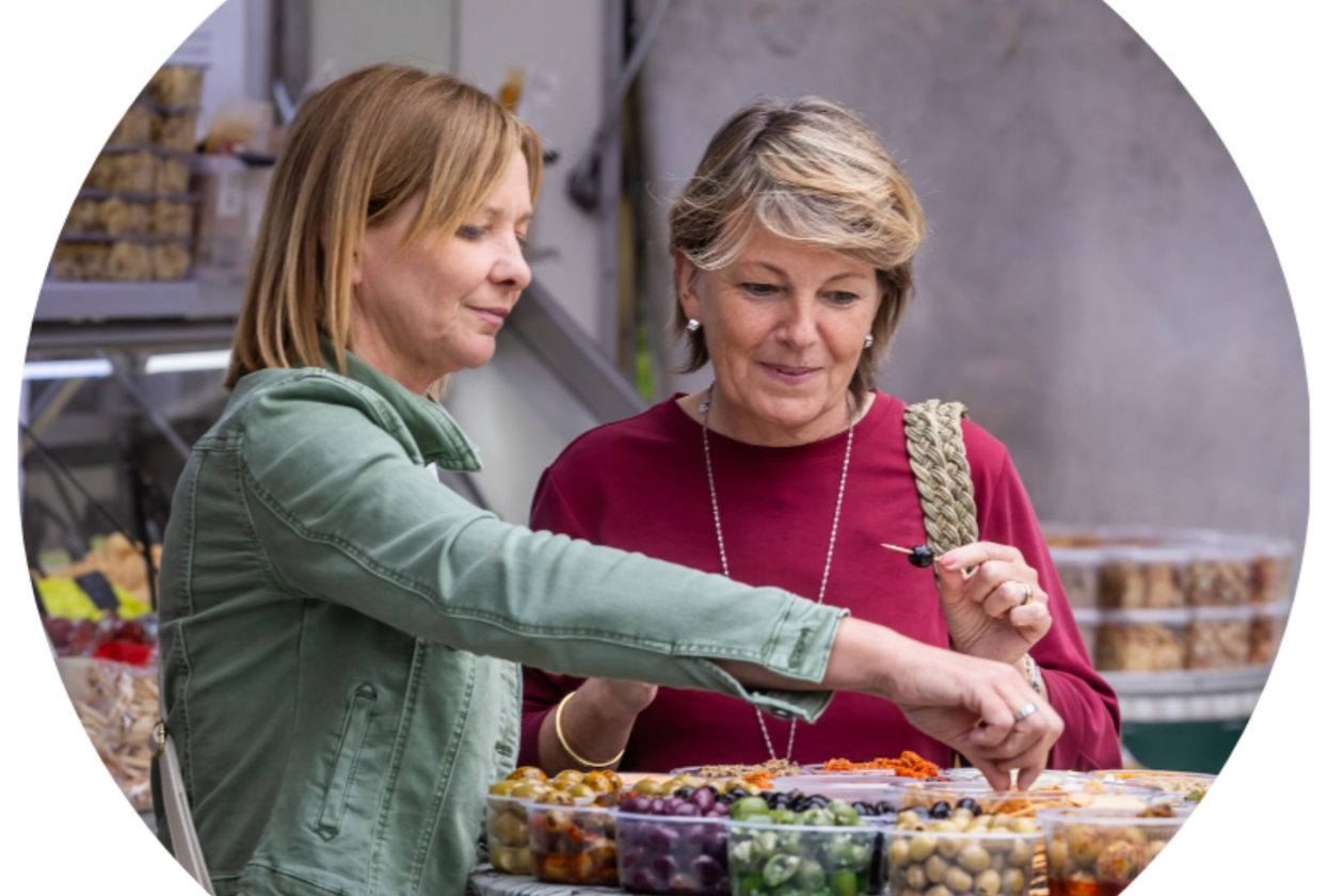 Vrouwen op de markt